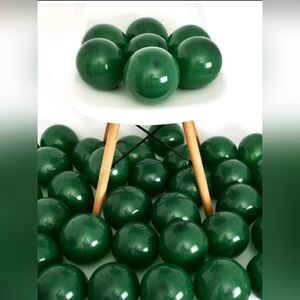 50PCS Metallic Latex Balloon, 5 Inch Green Balloon For Party Decor